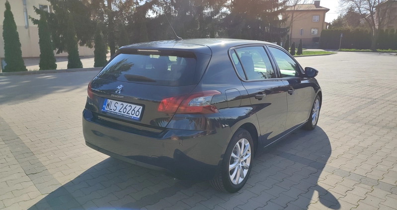 Peugeot 308 cena 35600 przebieg: 137000, rok produkcji 2017 z Łosice małe 137